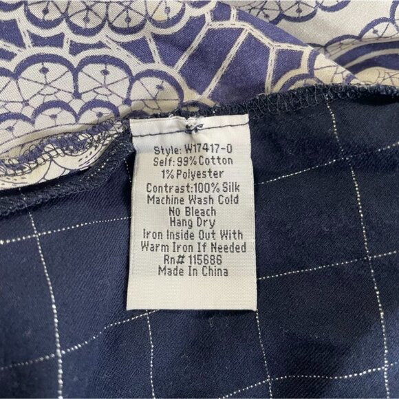 Johnny Was Size Large XL  Top Blouse Button Down Boho Paisley - Picture 5 of 5